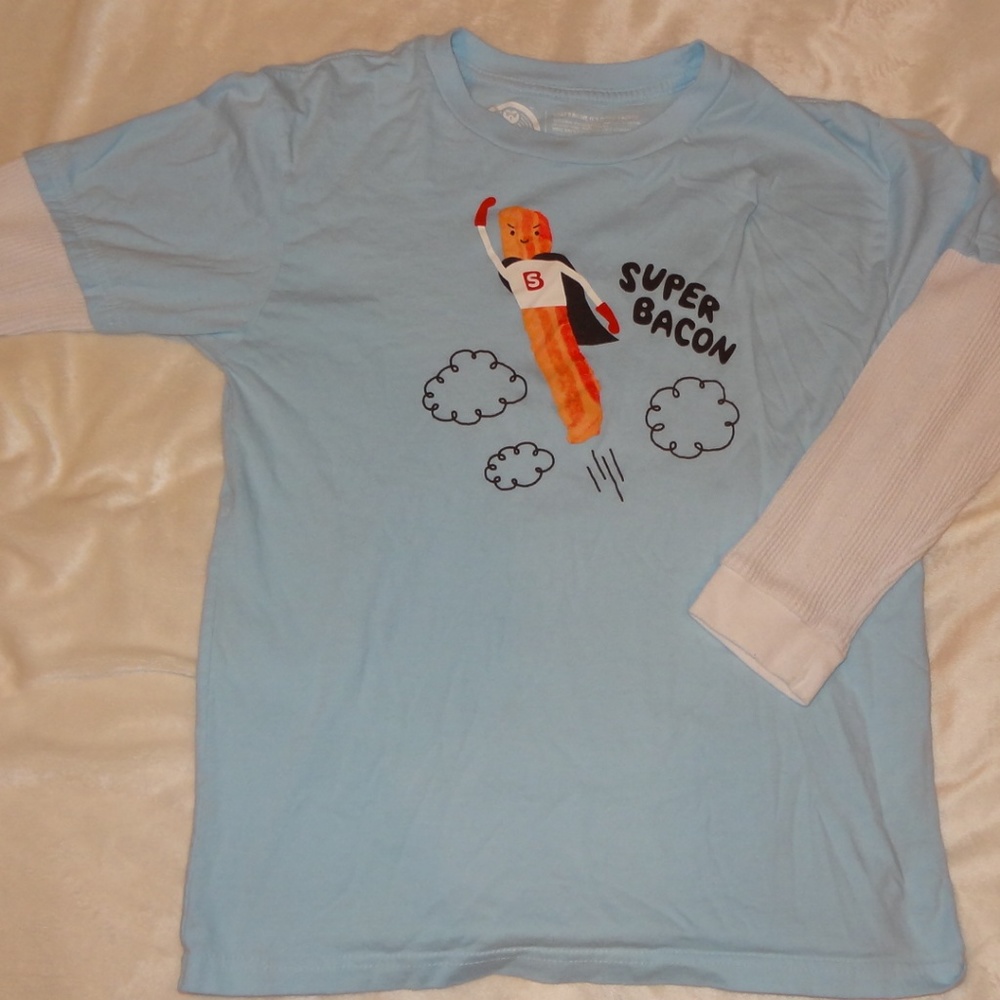 Super Bacon long sleeve T-shirt - Size L (youth)